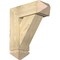 Ekena Millwork Traditional Arts and Crafts Rough Sawn Bracket w/ Offset Brace, Douglas Fir, 8"W x 22"D x 26"H BKT0806X22X26TRA03RDF - alternate 1